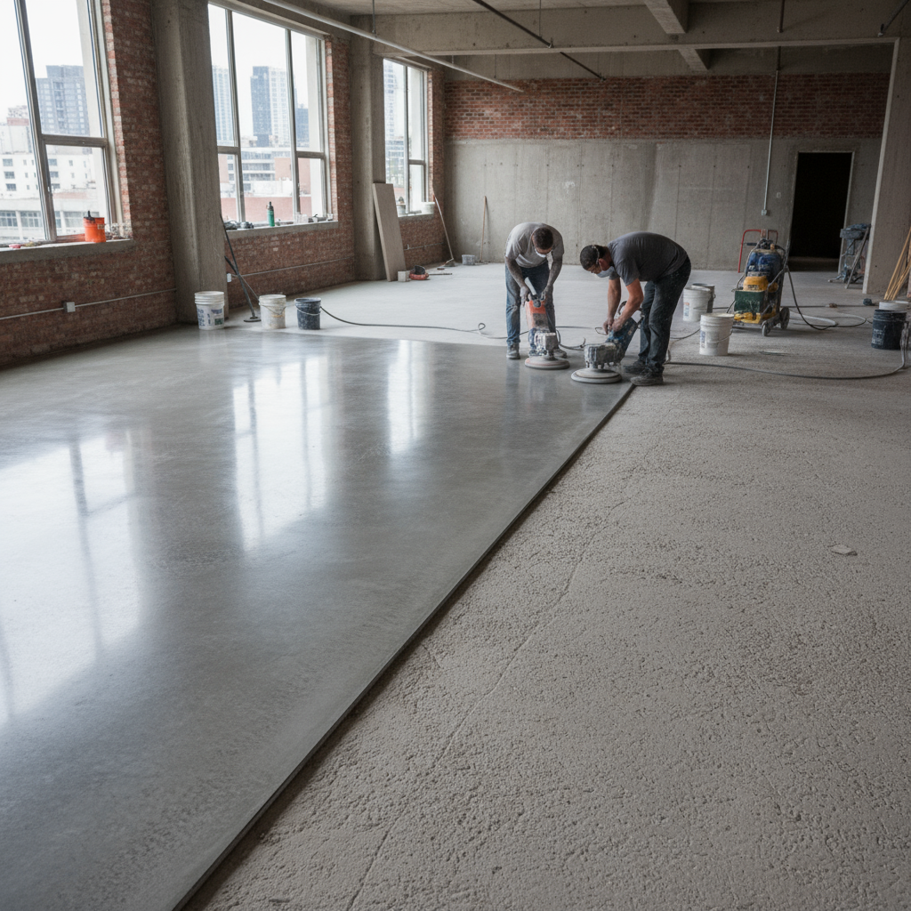 Comment réaliser un béton ciré effet béton brut?