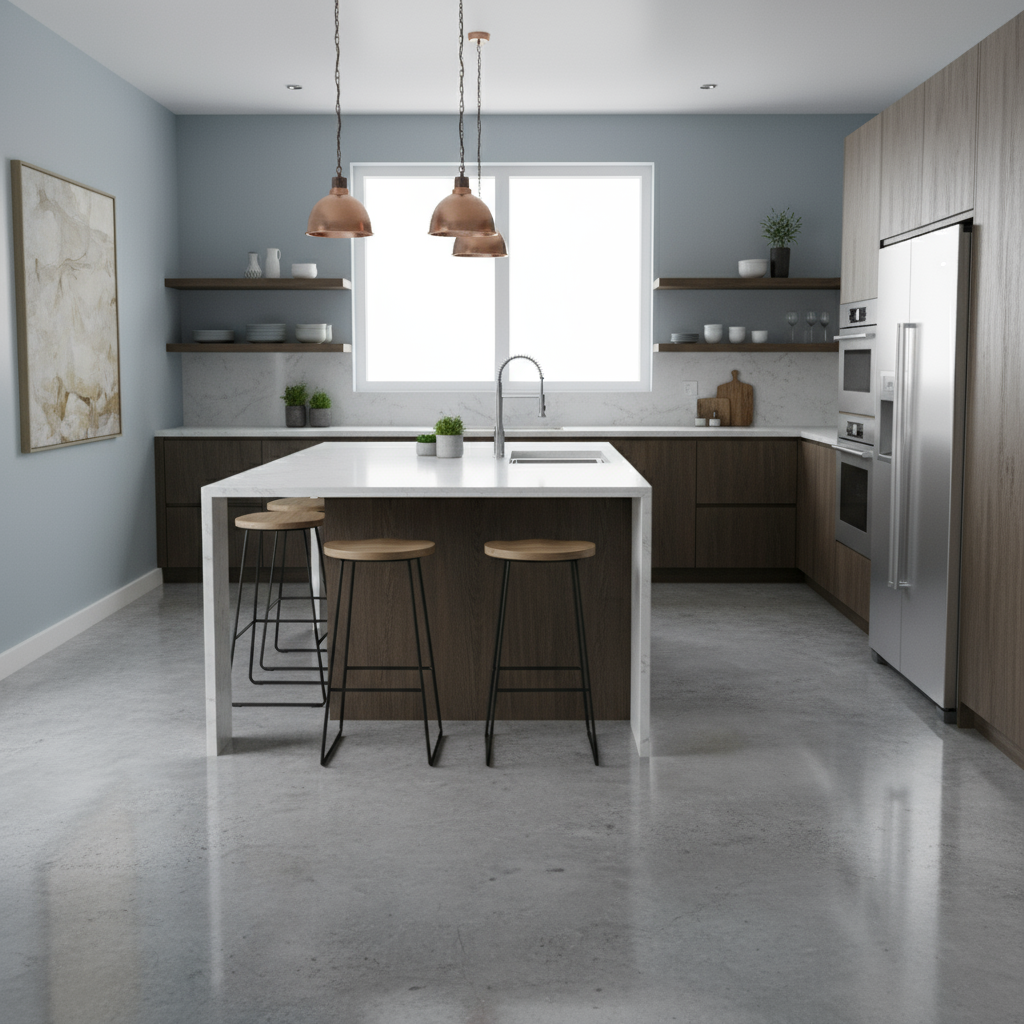 Le béton ciré est-il compatible avec les cuisines?