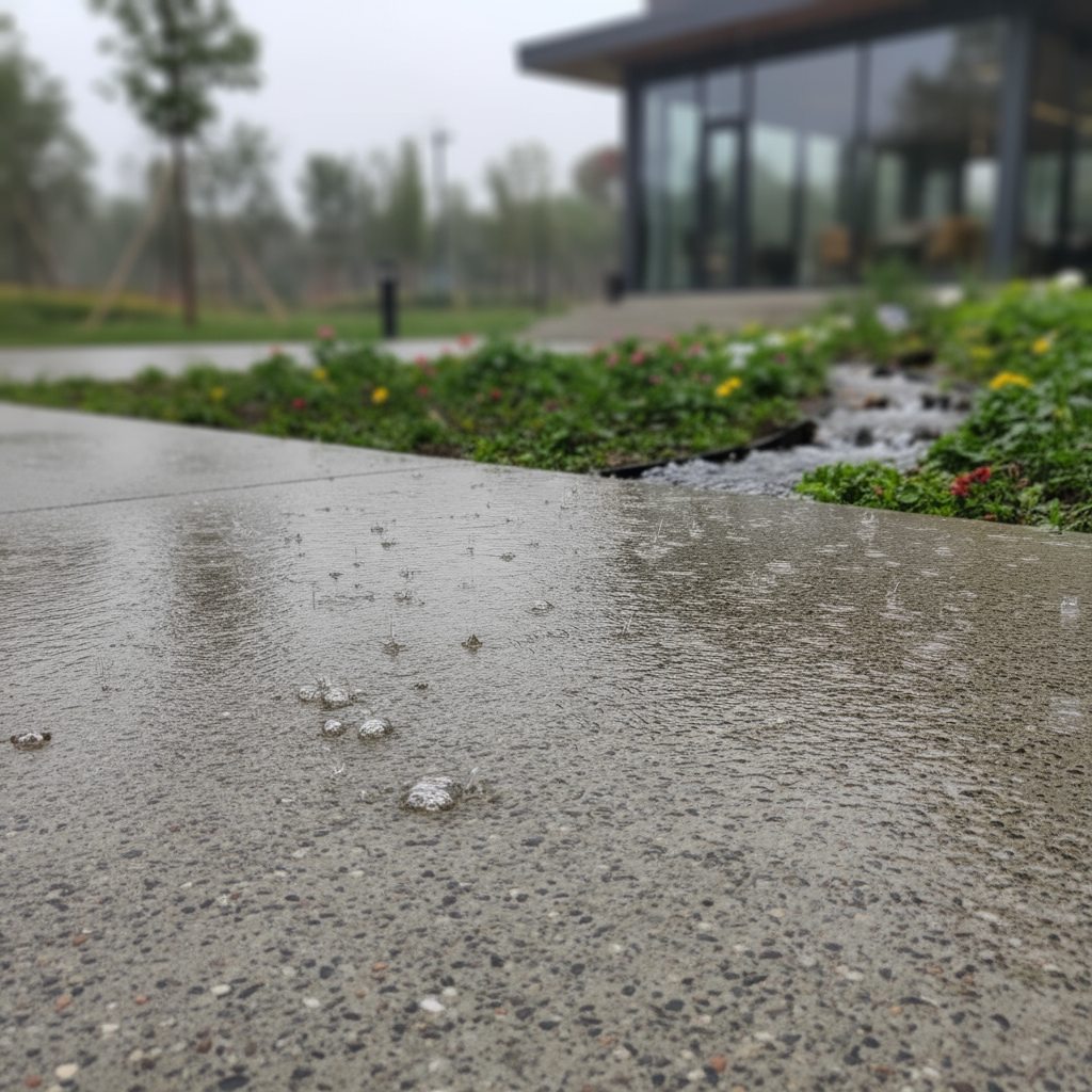 Le béton drainant est-il adapté aux zones pluvieuses?