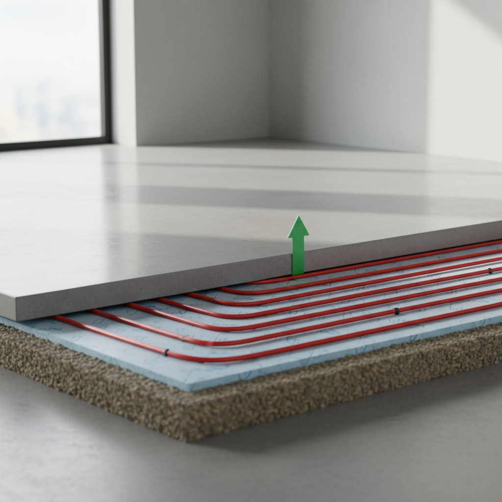 Peut-on installer un chauffage au sol sous béton lisse?