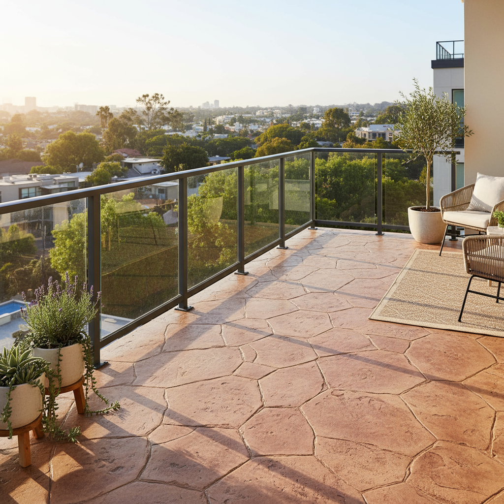 Peut-on poser du béton décoratif sur un balcon?