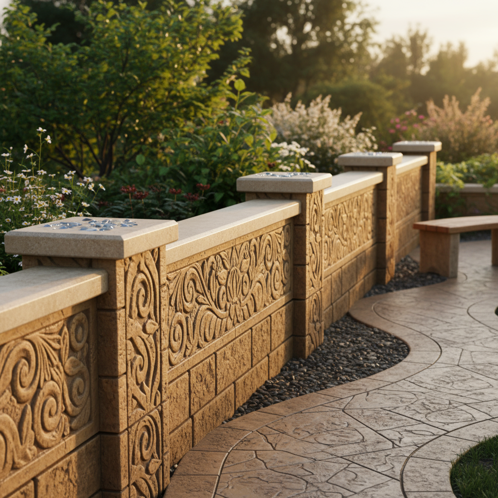 Peut-on utiliser du béton décoratif pour un muret?