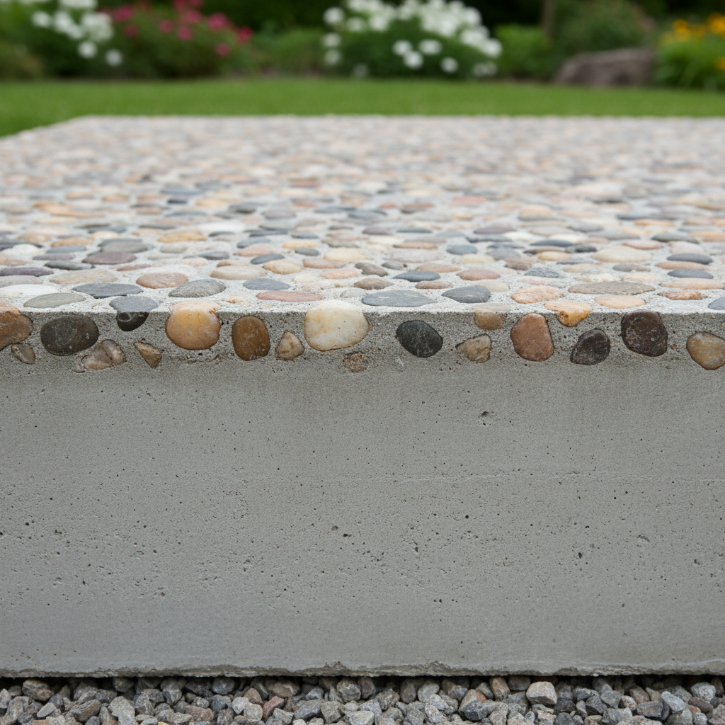 Quelle épaisseur pour un béton désactivé?