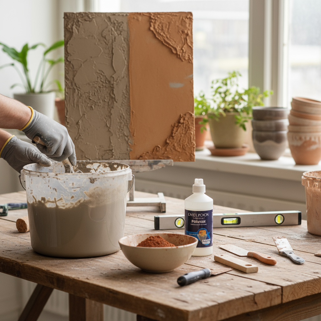 Comment réaliser un béton décoratif à effet argile?