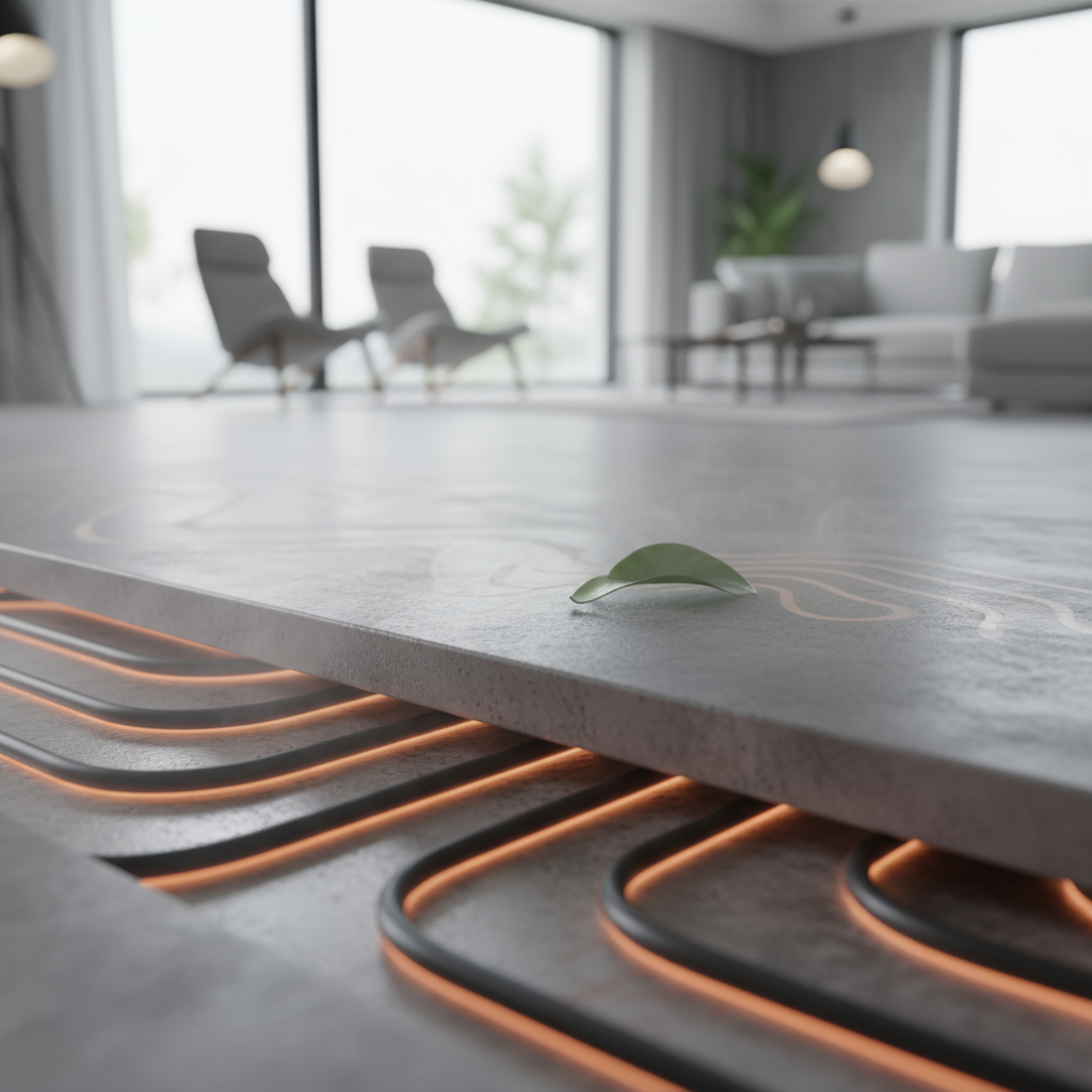 Le béton décoratif est-il compatible avec les planchers chauffants?