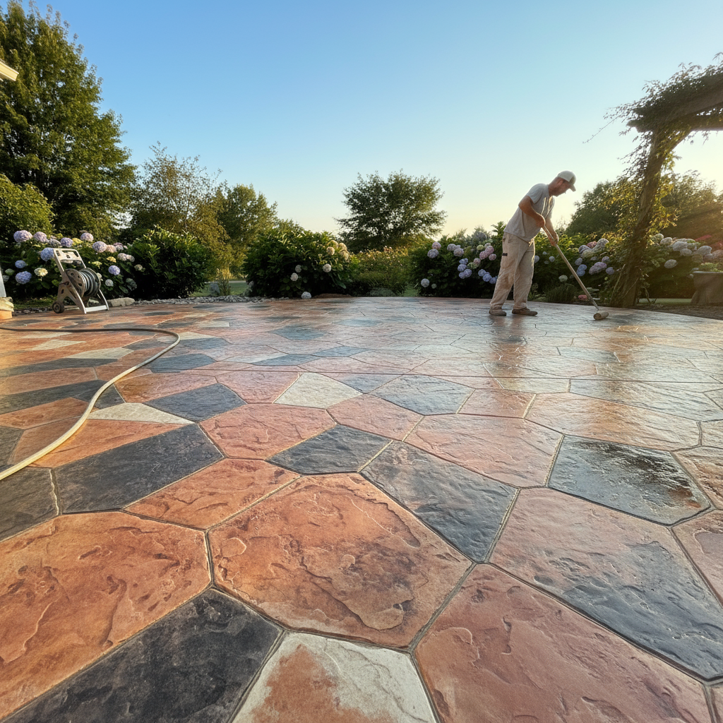 Quelle est la meilleure période pour poser du béton décoratif?